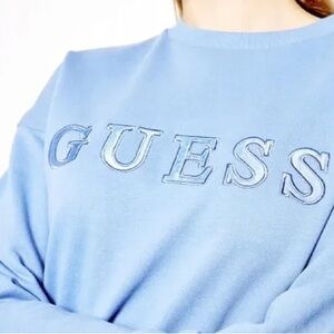 Guess Women's Blue Crewneck size S